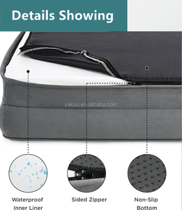 Sofá cama ortopédico de espuma para perros, sofá cama para mascotas con funda lavable extraíble, camas antideslizantes para perros - Product Image 4