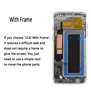 หน้าจอ OLED สำหรับ S7 Edge <span class=keywords><strong>G935F</strong></span> พร้อมกรอบกลาง สำหรับ Samsung Galaxy S7 G930F ตัวเครื่องโทรศัพท์ โครงสร้าง แผง LCD พร้อมปุ่มเปิดปิดและปุ่มปรับระดับเสียง - Product Image 4