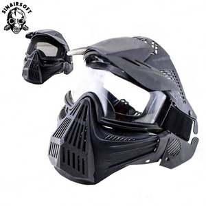Masques intégraux de protection pour le tir à l'arc CS, casque noir pour le combat, accessoires de masquage pour le paintball et le tir à l'arc - Product Image 1