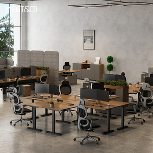 Heavy Duty <strong>Electric</strong> Standing Desk 4 <strong>Legs</strong> <strong>Adjustable</strong> <strong>Height</strong> <strong>Table</strong> Customizable Solutions for Offices - Product Image 1