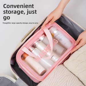 <span class=keywords><strong>Pochette</strong></span> de rangement cosmétique de voyage portable de grande capacité pour femmes épaissie pour trousse de toilette - Product Image 4