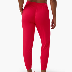 Pantalon de pyjama décontracté taille haute pour <span class=keywords><strong>femme</strong></span>, grande taille, style uni, avec cordon de serrage, pour vêtements de printemps - Product Image 2