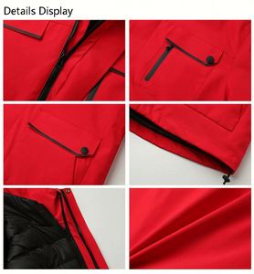 Design Designer Oversized Customized logo Winter Waterproof Plain Long Down Puffer <b>Jacket</b> Manufacturer for Men - Product Image 4