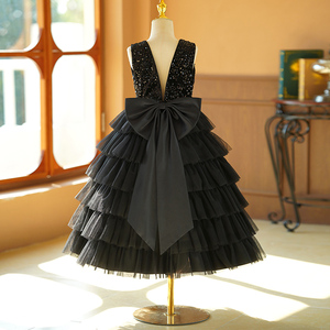 Elegante estate pulcino <span class=keywords><strong>vestiti</strong></span> per ragazze in pizzo per bambini abiti fantasia stampa floreale formale o collo al ginocchio in Chiffon per bambini - Product Image 1