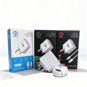 120W QC3.0 Quick Charge 120W <b>USB</b> Fast Charging Mobile Phone Charger Travel <b>Adapter</b> With Cable for Xiaomi/Huawei/Samsung - Product Image 1