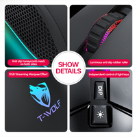 Souris de jeu professionnelle T-Wolf G590 à 13 modes de rétroéclairage, 7200 DPI, filaire USB, avec 7 boutons de commande pour les joueurs