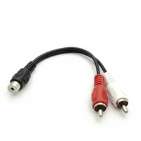 Câble d'extension audio double RCA mâle vers RCA femelle, adaptateur répartiteur RCA pour home cinéma, amplificateur, haut-parleur