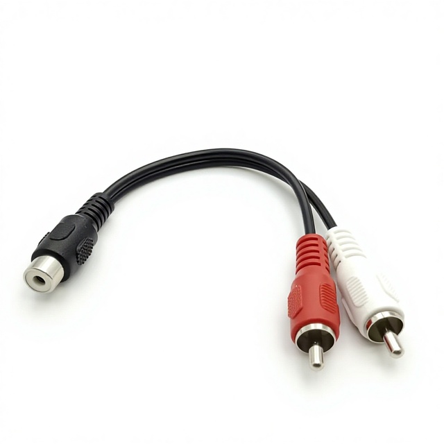 Dual RCA Male to RCA Female Audio Extension Cable,   RCA Splitter Adapter for Home Theater, Amplifier, Speaker