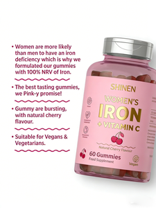 Integratore di Ferro per Donne e Uomini, Integratore Quotidiano, Multivitaminici in Gommose, Gommose al Ferro - Product Image 2