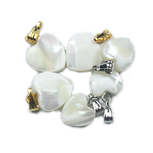 Horseshoe <b>shell</b> white coffee heart shaped pendant necklace <b>bracelet</b> DIY handmade beaded accessories teardrop pendant - Product Image 2