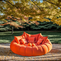 Canapé gonflable créatif en forme de citrouille, fauteuil gonflable géant pour la décoration d'Halloween, le camping en plein air, les événements, la location de fêtes