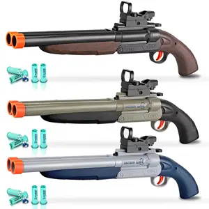 소프트 총알 장난감 총 S686 자동 쉘 던지기 샷건 특수 전술 키트 성인용 야외 장난감 총