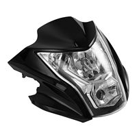 Carénage de phare avant noir adapté à Kawasaki ER6N ER-6N 2012-2015