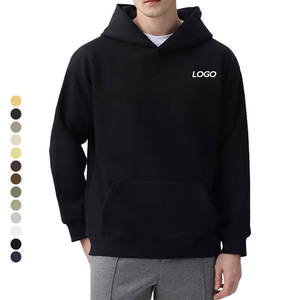 420gsm Heavyweight <b>Hoodie</b> for <b>Men</b> French Terry Cotton Polyester Custom Embroidered Blank Vintage Plain Dyed Streetwear - Product Image 2