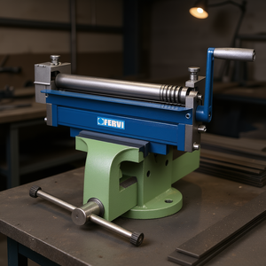 Rodillo de chapa metálica Fervi Mini de 150 mm de capacidad, máquina de rodillos manual para doblar metal - Product Image 3