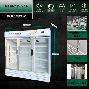 Glass Chiller refrigeration Equipment Display Wine Cooler Defrost Glass Bar Fridge Single Temperature Style Cooling Climate <b>Type</b> - Product Image 2