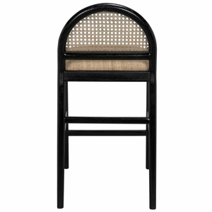 Peter Counter <b>Stool</b> - <b>Wood</b> and Woven/Wicker/Rattan/Cane Durable High Bar <b>Stool</b> for Home Bar & Dining Room - Product Image 5