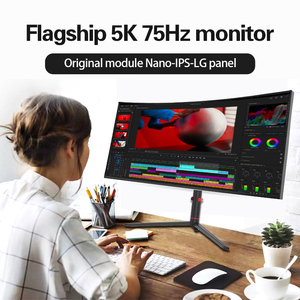 จอคอมพิวเตอร์โค้งขนาด 40 นิ้ว ความละเอียดสูง 5K/75Hz LED สำหรับเกมเมอร์พีซี - Product Image 1