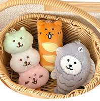 Liontin Boneka Makanan Lucu 10cm, Kreatif, Super Lembut, Isi Kapas PP, Unisex, Gantungan Kunci Tas Bentuk Hati, Liontin Dekoratif