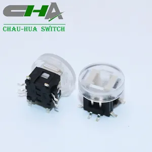 CHA C603 سلسلة صغيرة مضيئة التبديل SMT 6pin أدى التبديل اللباقة مع RGB led