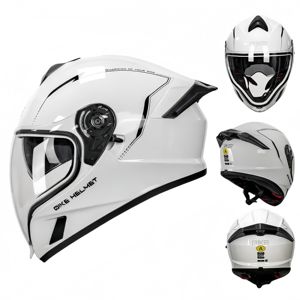 Haute Qualité Double Visière <span class=keywords><strong>Moto</strong></span> Entièrement Visage Casque ABS Logement Bluetooth Casque pour Adultes - Product Image 1