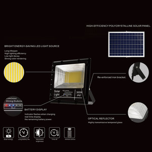 Đèn pha năng lượng mặt trời ngoài trời chất lượng cao 1000W 500W Đèn pha năng lượng mặt trời LED 40W 60W Đèn pha năng lượng mặt trời LED 200W 400W cho sân vườn - Product Image 2