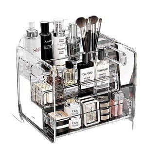 Acrylic Multi Tiered Cosmetic Storage <b>Box</b> With Drawers <b>Makeup</b> Organizer Transparent Desk Holder For Beauty Products - Product Image 5