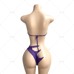 النخب الجملة الليزر عاكس ملابس الرقص النساء متجرد ملابس النادي - Product Image 2