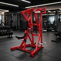 Máquina de Gimnasio Comercial Iso Lateral Low Row BH1009 para Ejercicios de Espalda con Carga de Discos y Asiento Ajustable
