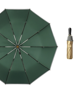 Parapluie <span class=keywords><strong>Anti</strong></span> <span class=keywords><strong>UV</strong></span> automatique à 3 plis, 1 pièce, produits uniques à vendre, cadeau chinois, personnalisé, or, avec impression de Logo - Product Image 5