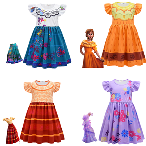 Disfraz de Princesa Isabella Madrigal y Mirabel de Encanto para Niñas, Carnaval de Halloween 2022, Disfraz de Cosplay de Algodón para Niñas - Product Image 1