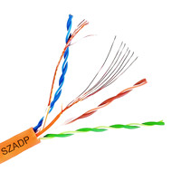 Câbles torsadés non blindés Cat5e multibrins, fils de cuivre PVC chinois de haute qualité à 8 conducteurs, UTP 250 MHz, flexibles, Guangdong
