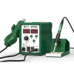 BST-898D New 2 in 1 Durable Strong Power Hot Air Desoldering Soldering Station Quick smd laser bga Rework Station Wholesale