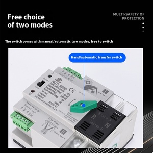 110V quang điện điện kép tự động chuyển đổi 2P 3P 4P 125A 100A trái hoạt động loại PC chuyển đổi điện liên tục - Product Image 3