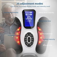 Masseur électrique pour les pieds EMS TENS, stimulateur musculaire et nerveux, améliore la circulation des pieds et des jambes, soulage les douleurs.