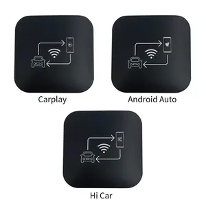 CarPlay ke adaptor nirkabel Apple, kotak AI Android Multimedia mobil bermain kotak TV untuk Netflix Airplay