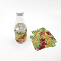 Impression personnalisée PET/PVC sensible à la chaleur manchon rétractable rouleaux de bouteilles en verre étiquette rétractable pour cosmétiques à usage industriel