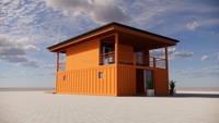 Maisons préfabriquées prêtes à installer, magasins préfabriqués, deux chambres, conteneur de luxe