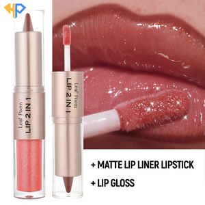 Approvisionnement exclusif transfrontalier avec brillant à lèvres effet miroir, rouge à lèvres mat et gloss <span class=keywords><strong>double</strong></span> embout deux-en-un pour le contouring des lèvres - Product Image 3
