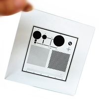 Yaopu Optics Chessboard+Point Calibration Plate 100x100mm High Precision Machine Vision Calibration Plate