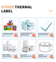 Papier d'étiquettes thermiques autocollant personnalisé LTLL, sensible à la chaleur, en papier couché vierge, pour transfert thermique, jet d'encre, certifié RoHS, sans danger