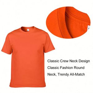 Camiseta Negra de Diseño de 180G, 100% Algodón, Unisex, con Logotipo Bordado Personalizado, Tejido de Punto de Alta Calidad, Impresión DTG - Product Image 4