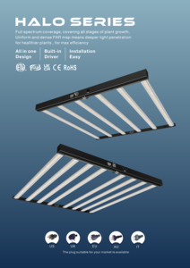 Luz de cultivo de espectro completo LED de 150W para caja de cultivo, 4 barras, controlador integrado regulable, tienda de cultivo interior, 40*40cm - Product Image 6