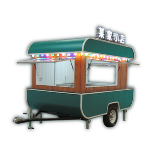Food caravan Mobile <b>Bbq</b> cart Concession food kiosk Street Food van Hot Dog <b>Trailer</b> coffee Cart electric restaurant on wheels - Product Image 2