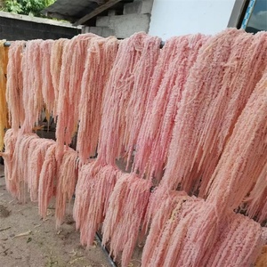 B-2558 באיכות גבוהה דשא pampas טבעי מיובש פרחים תלייה לקישוט חג המולד - Product Image 2