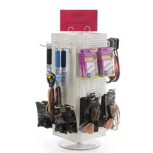 Giá đỡ trưng bày bằng kim loại xoay 360 độ, để bàn quầy bán lẻ, dành cho giày, móc khóa, phụ kiện - Product Image 2