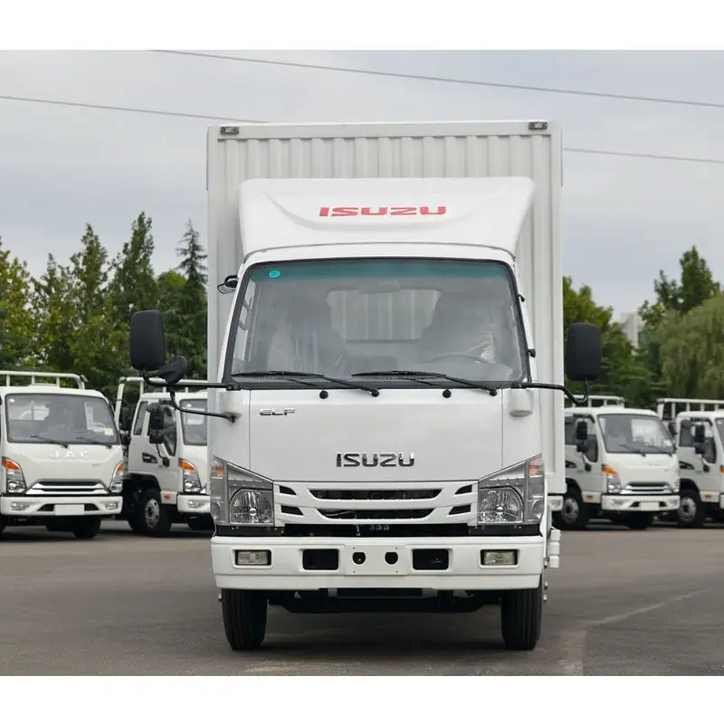 Qingling ISUZU 4X2 truk kargo kecil 6 roda truk ringan/Van Mini truk kargo logistik transportasi untuk ekspor
