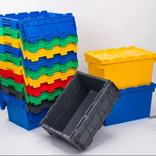 Caixas de armazenamento de brinquedos caixa de plástico para armazenamento de brinquedos, caixa móvel de plástico barata reciclável para armazenamento em armazém