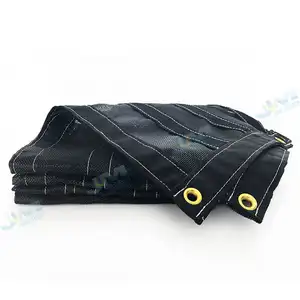 Outdoor PVC Coated Polyester Mesh Fabric Tarps Roll Material For Cover