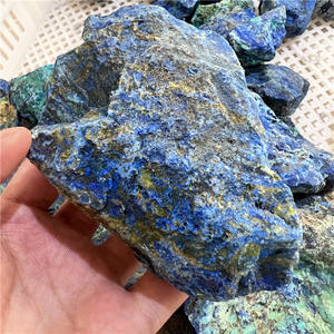 Vendita calda pietra grezza blu cristalli di Azurite grezzo chessilite minerale scintillante Azurite esemplare per la decorazione del pigmento - Product Image 6